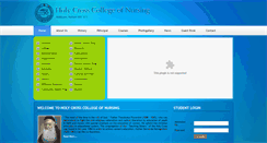 Desktop Screenshot of holycrosscollegeofnursing.org