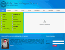 Tablet Screenshot of holycrosscollegeofnursing.org